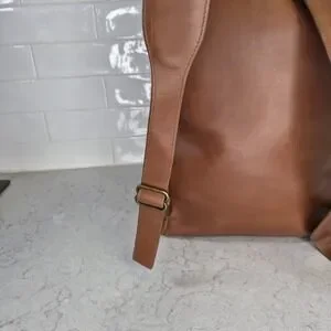 Able | Bags | Able Backpack Leather Brown Slim Laptop Bag  display picture 1